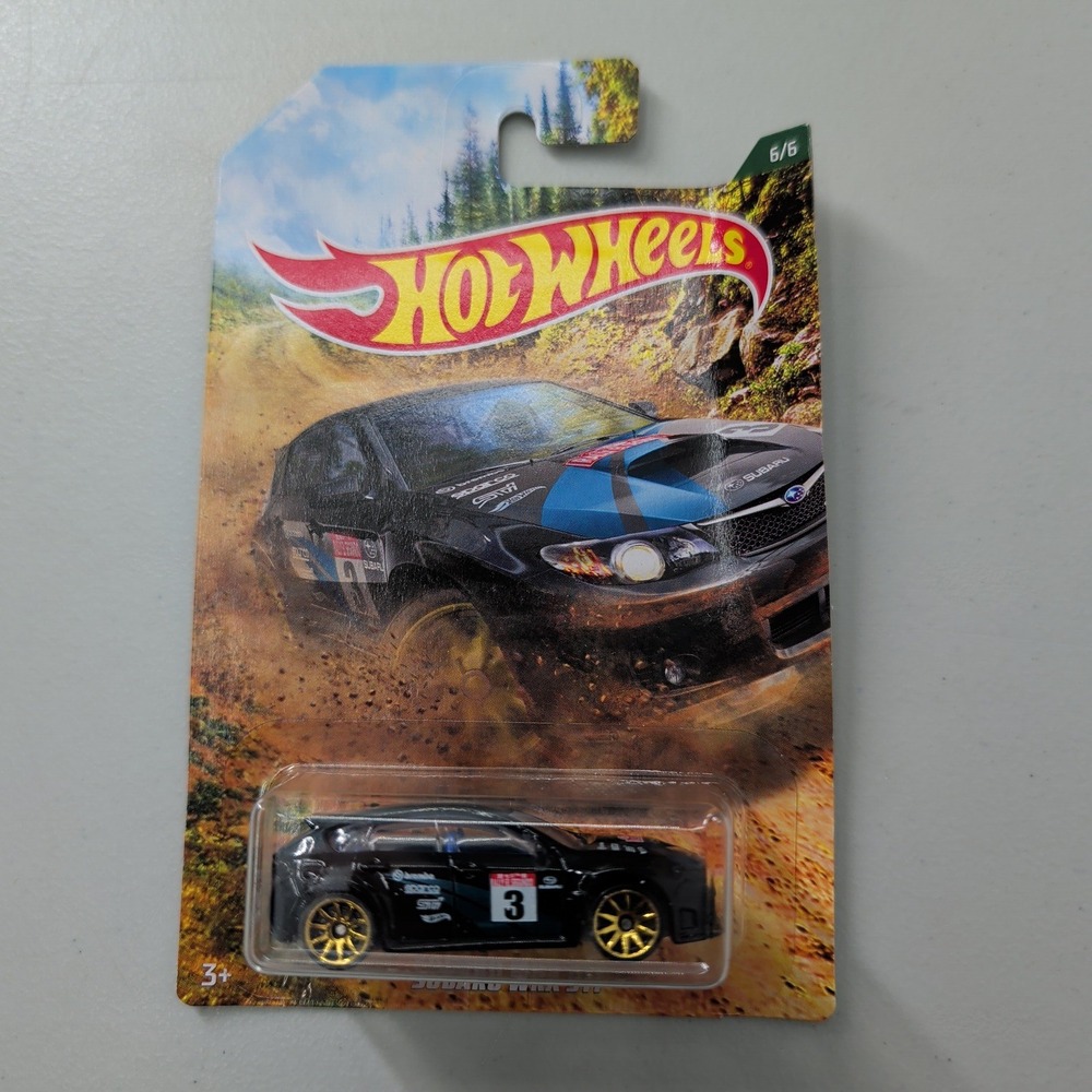 Hot Wheels Subaru WRX STI Black Rally Series 6/6 Diecast Car FYY03 GDG44